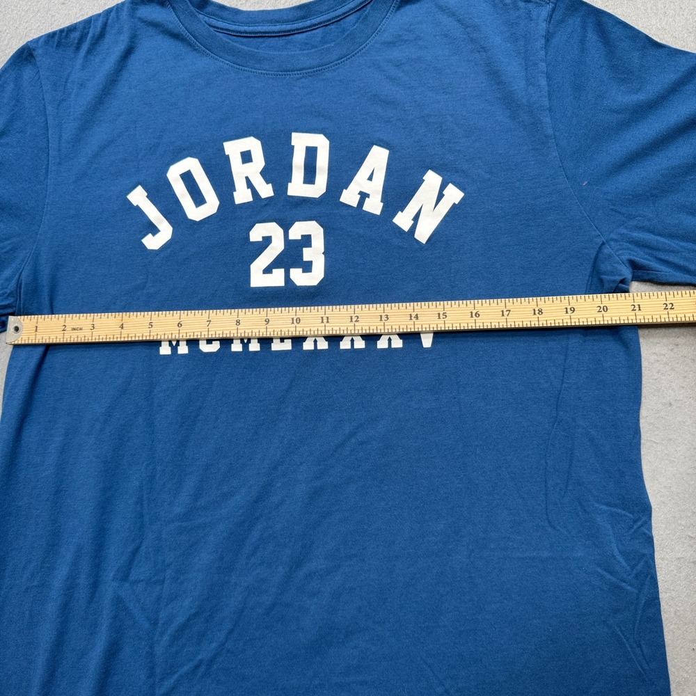 Nike Air Jordan T-Shirt Men's XL Blue Short Sleeve Jumpman Athletic Sportswear - Picture 3 of 5